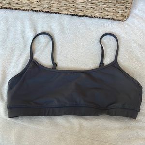 FLEXXFIT Dark Gray Spaghetti Strap Sports Bra Size Large